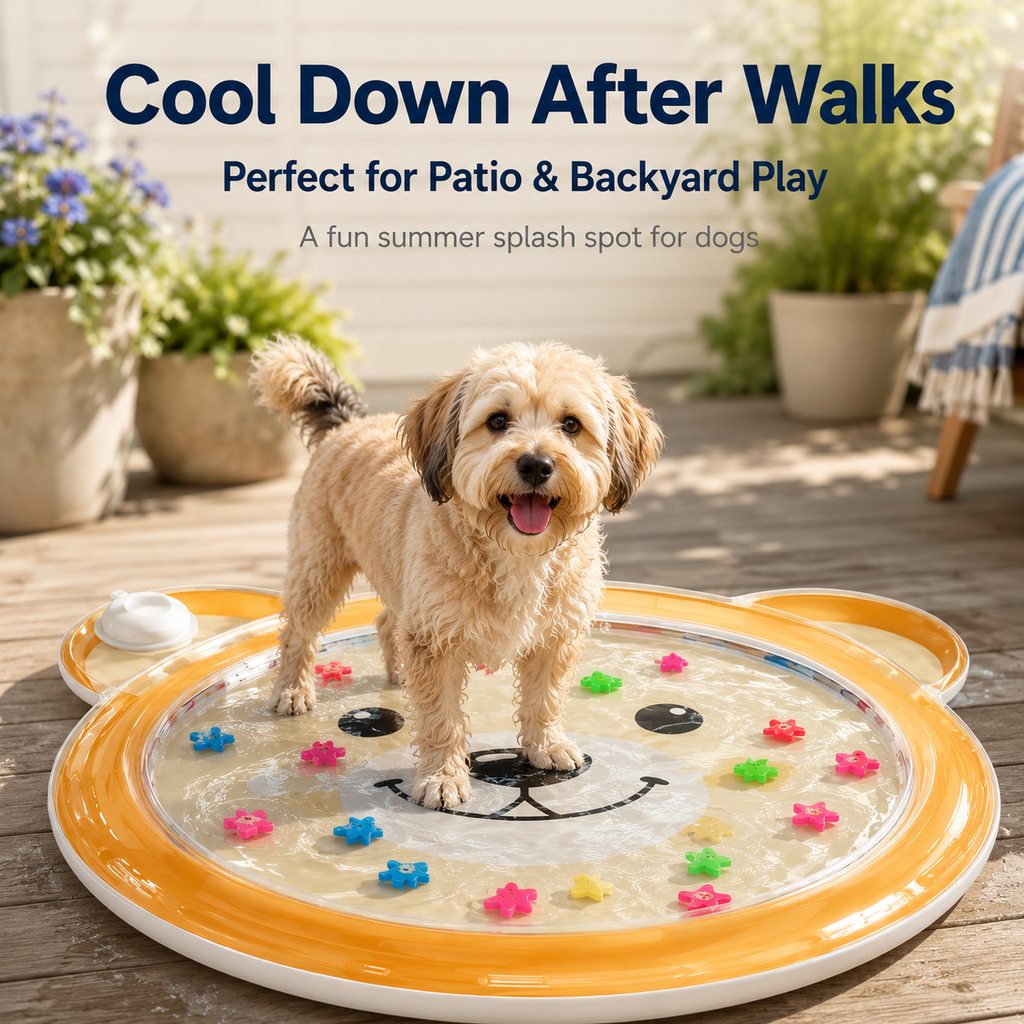 Interactive Cooling Pet Water Mat (Foldable)