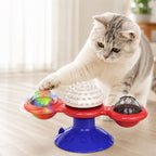 Light-Up 360° Spinning Cat Toy (Suction Cup & Catnip Balls)
