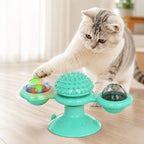 Light-Up 360° Spinning Cat Toy (Suction Cup & Catnip Balls)