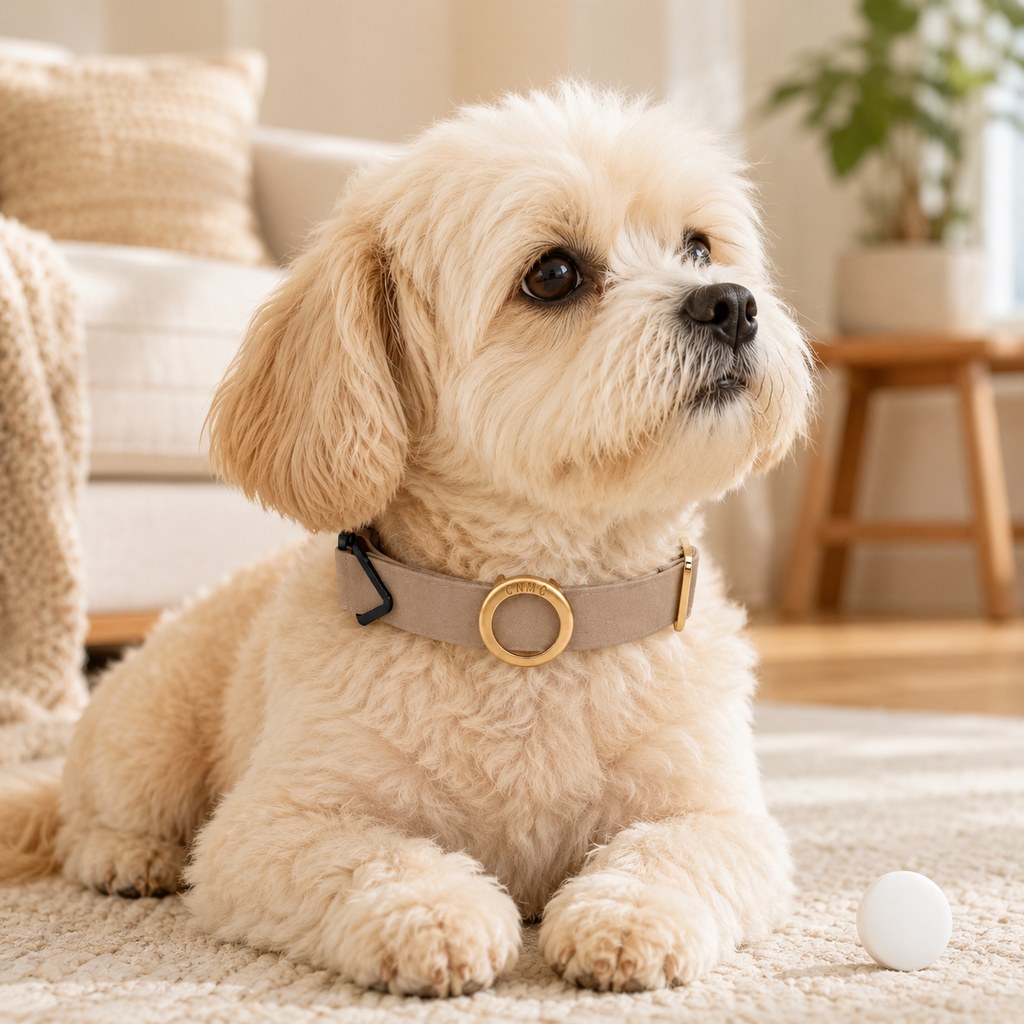 Low-Profile Built-In AirTag Pet Collar