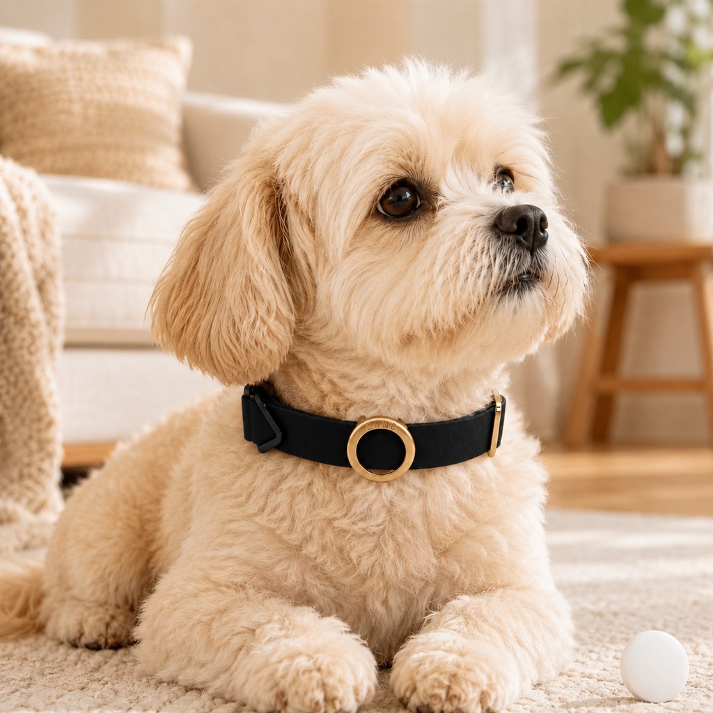 Low-Profile Built-In AirTag Pet Collar