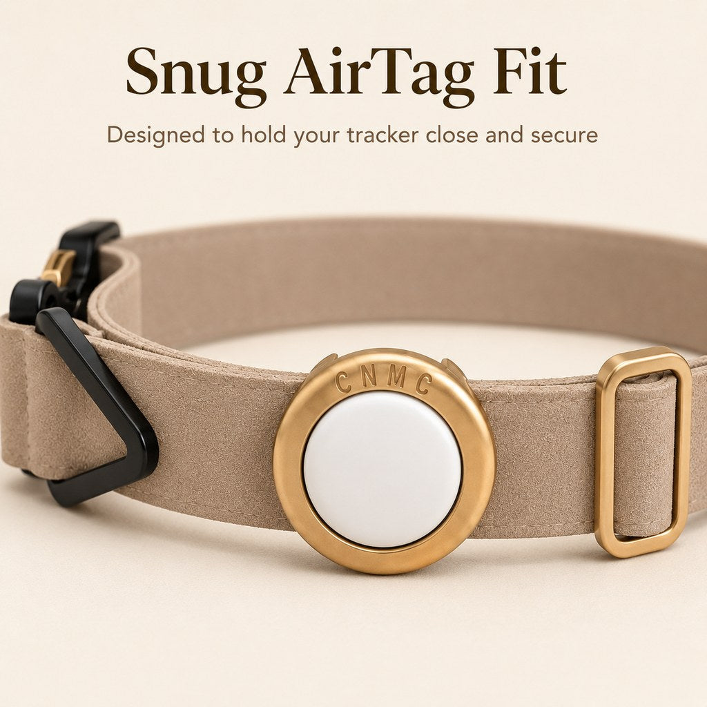 Low-Profile Built-In AirTag Pet Collar