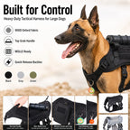 MOLLE-Ready Heavy-Duty Dog Harness (Breathable Mesh)