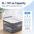 Motion-Sensing Auto-Lid 3L Rechargeable Cat Water Fountain