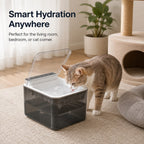 Motion-Sensing Auto-Lid 3L Rechargeable Cat Water Fountain