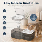 Motion-Sensing Auto-Lid 3L Rechargeable Cat Water Fountain