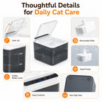 Motion-Sensing Auto-Lid 3L Rechargeable Cat Water Fountain