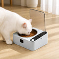 Motion-Sensing Covered Stainless Steel Cat Bowl (For Cats & Small Dogs)