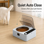 Motion-Sensing Covered Stainless Steel Cat Bowl (For Cats & Small Dogs)