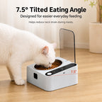 Motion-Sensing Covered Stainless Steel Cat Bowl (For Cats & Small Dogs)