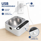 Motion-Sensing Covered Stainless Steel Cat Bowl (For Cats & Small Dogs)