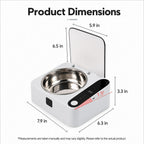 Motion-Sensing Covered Stainless Steel Cat Bowl (For Cats & Small Dogs)