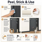 No-Drill Auto-Close Cat Door Helper