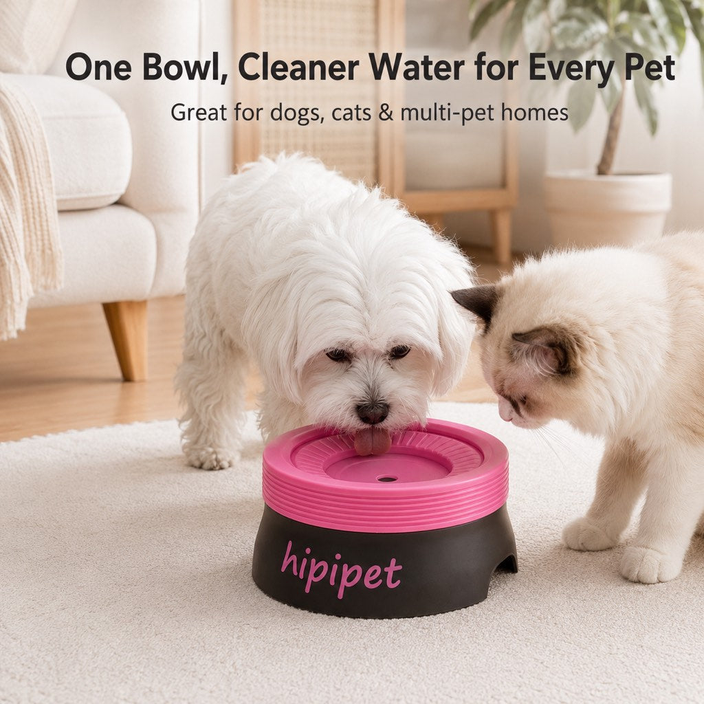 No-Drip Detachable Floating Dog Water Bowl