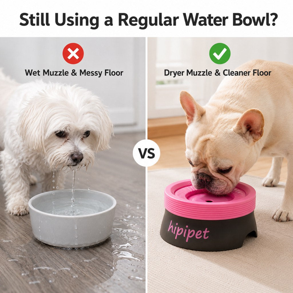 No-Drip Detachable Floating Dog Water Bowl