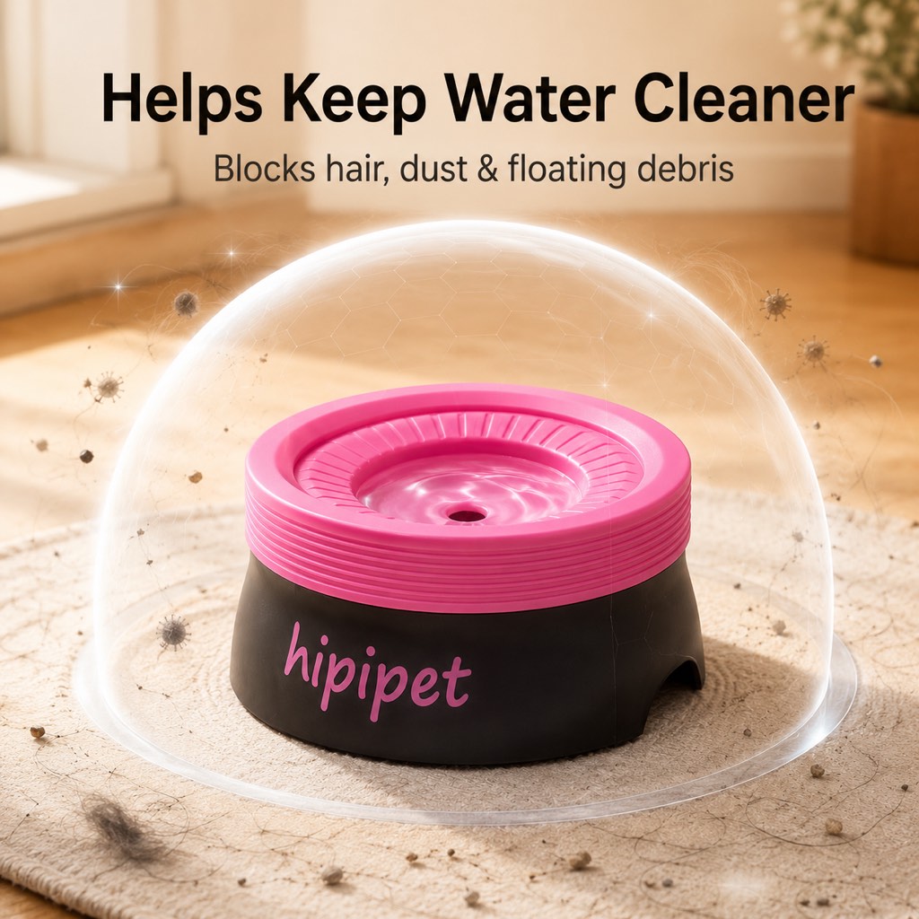 No-Drip Detachable Floating Dog Water Bowl