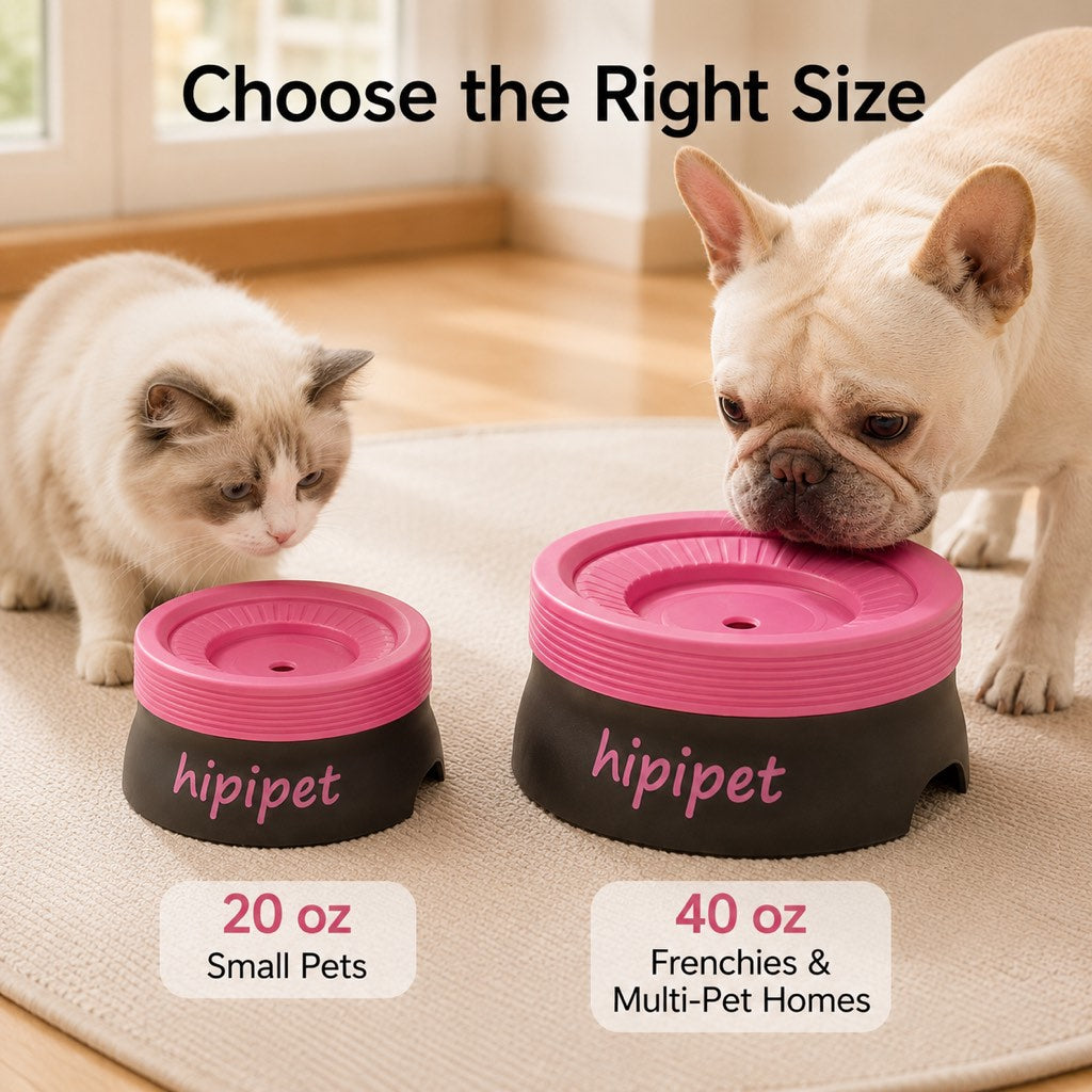 No-Drip Detachable Floating Dog Water Bowl