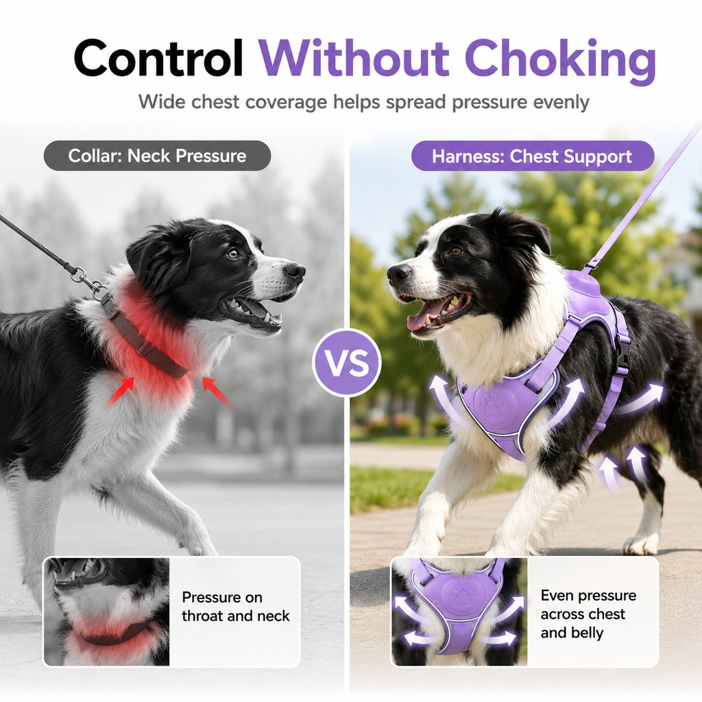 No-Pull Built-In Retractable Leash Dog Harness