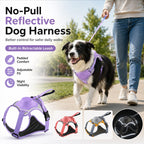 No-Pull Built-In Retractable Leash Dog Harness