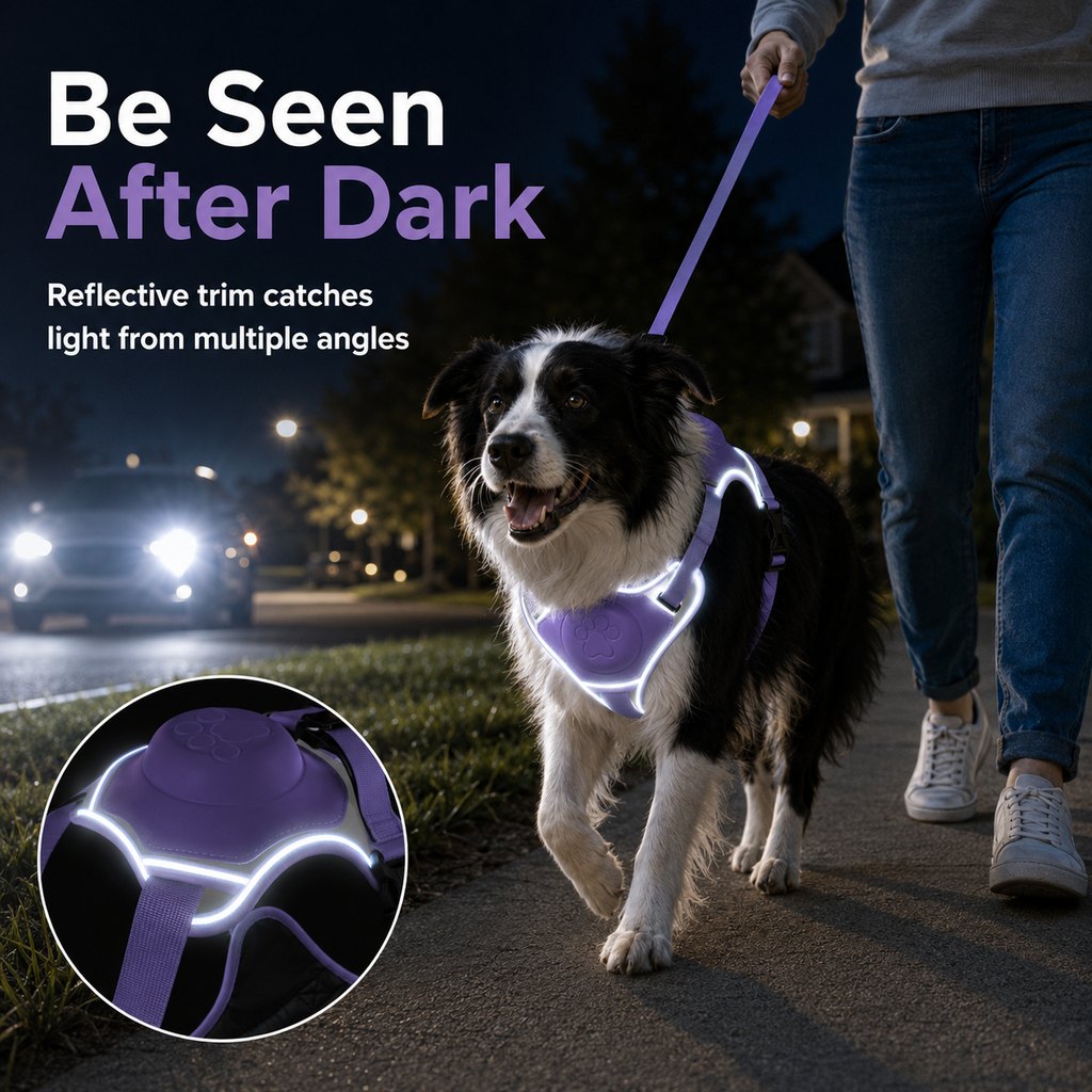 No-Pull Built-In Retractable Leash Dog Harness