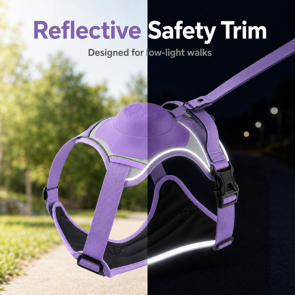 No-Pull Built-In Retractable Leash Dog Harness
