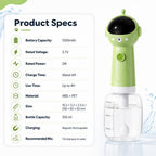 One-Press Dense Foam & Magnetic Rechargeable Dog Shampoo Foamer