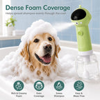 One-Press Dense Foam & Magnetic Rechargeable Dog Shampoo Foamer