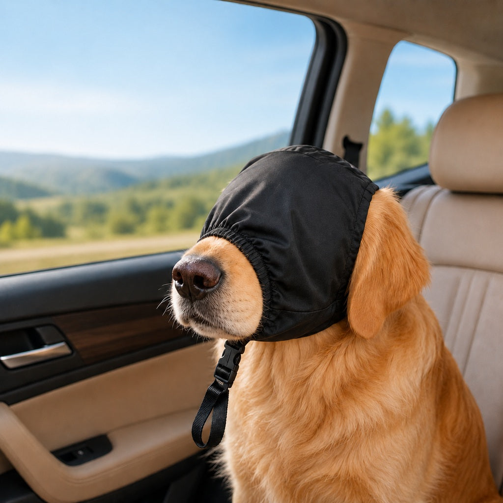 Open-Nose Breathable Dog Calming Mask (Adjustable Quick-Release Strap)