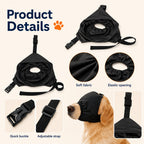 Open-Nose Breathable Dog Calming Mask (Adjustable Quick-Release Strap)