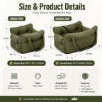 Padded Bolster Non-Slip Pet Car Seat