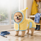 Quick-Dry Terry Hooded Pet Drying Robe