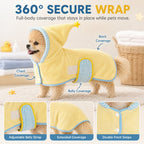 Quick-Dry Terry Hooded Pet Drying Robe