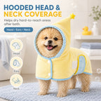 Quick-Dry Terry Hooded Pet Drying Robe