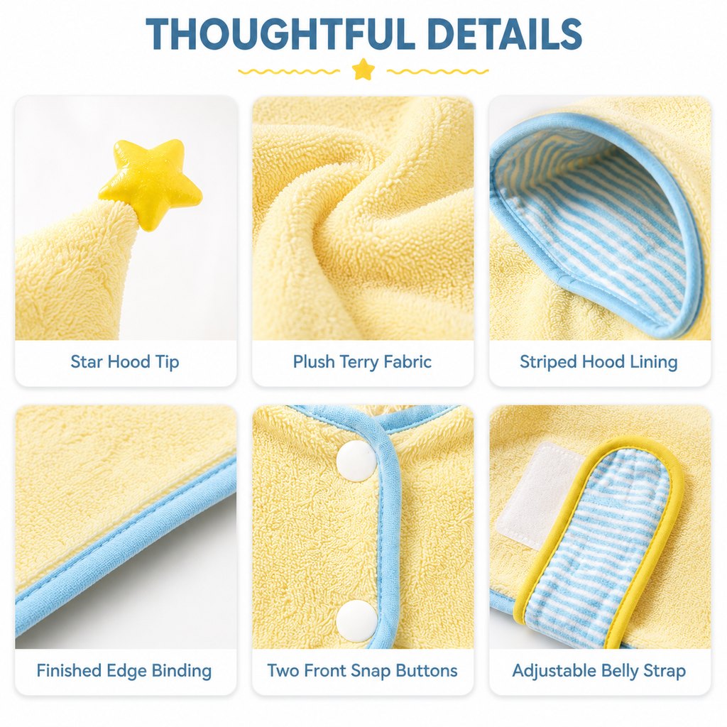 Quick-Dry Terry Hooded Pet Drying Robe