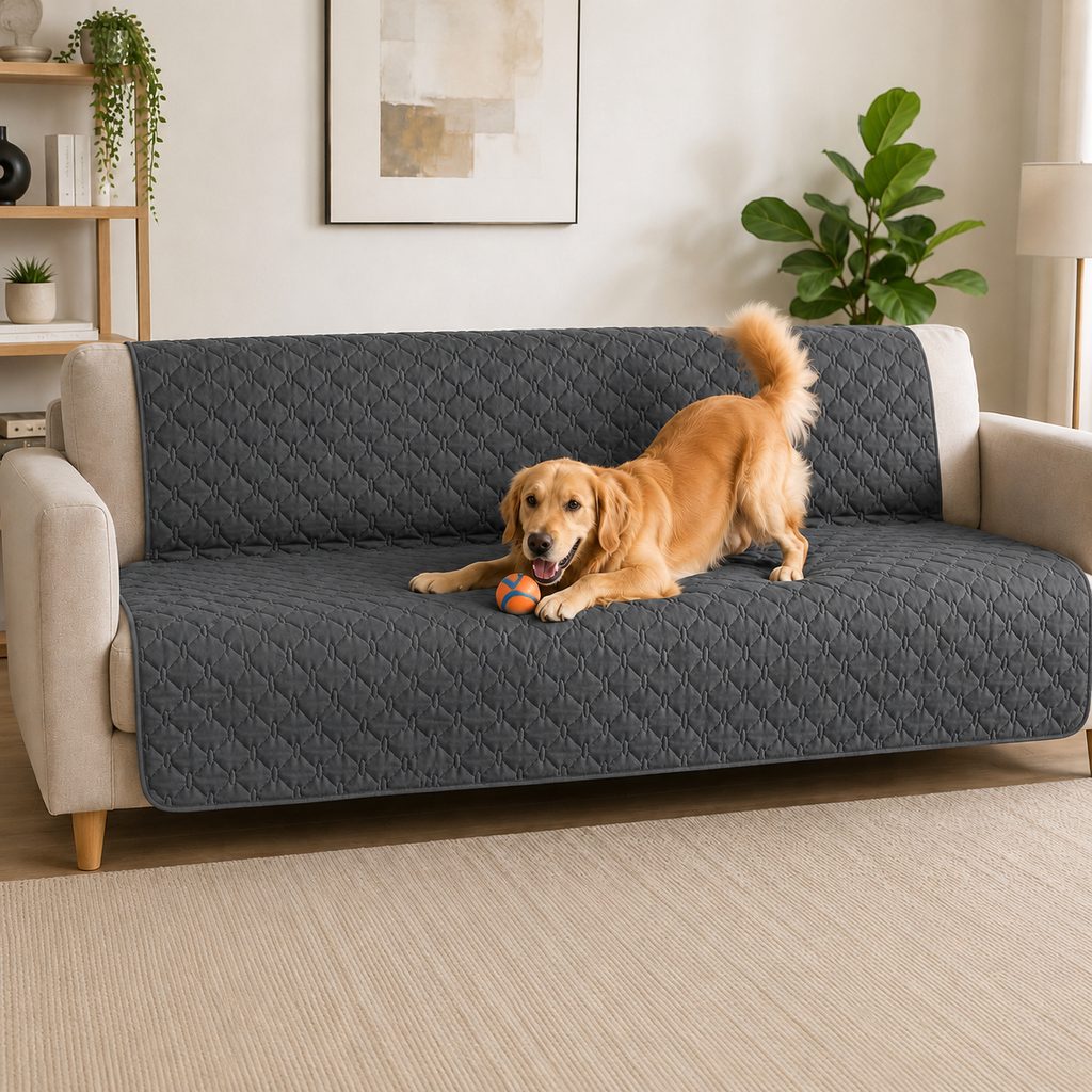 Quilted Waterproof Anti-Scratch Pet Sofa Protector