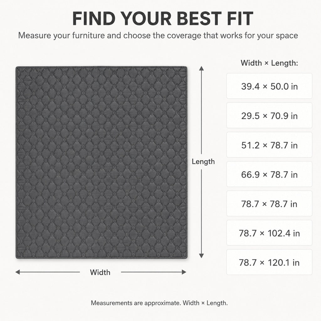 Quilted Waterproof Anti-Scratch Pet Sofa Protector