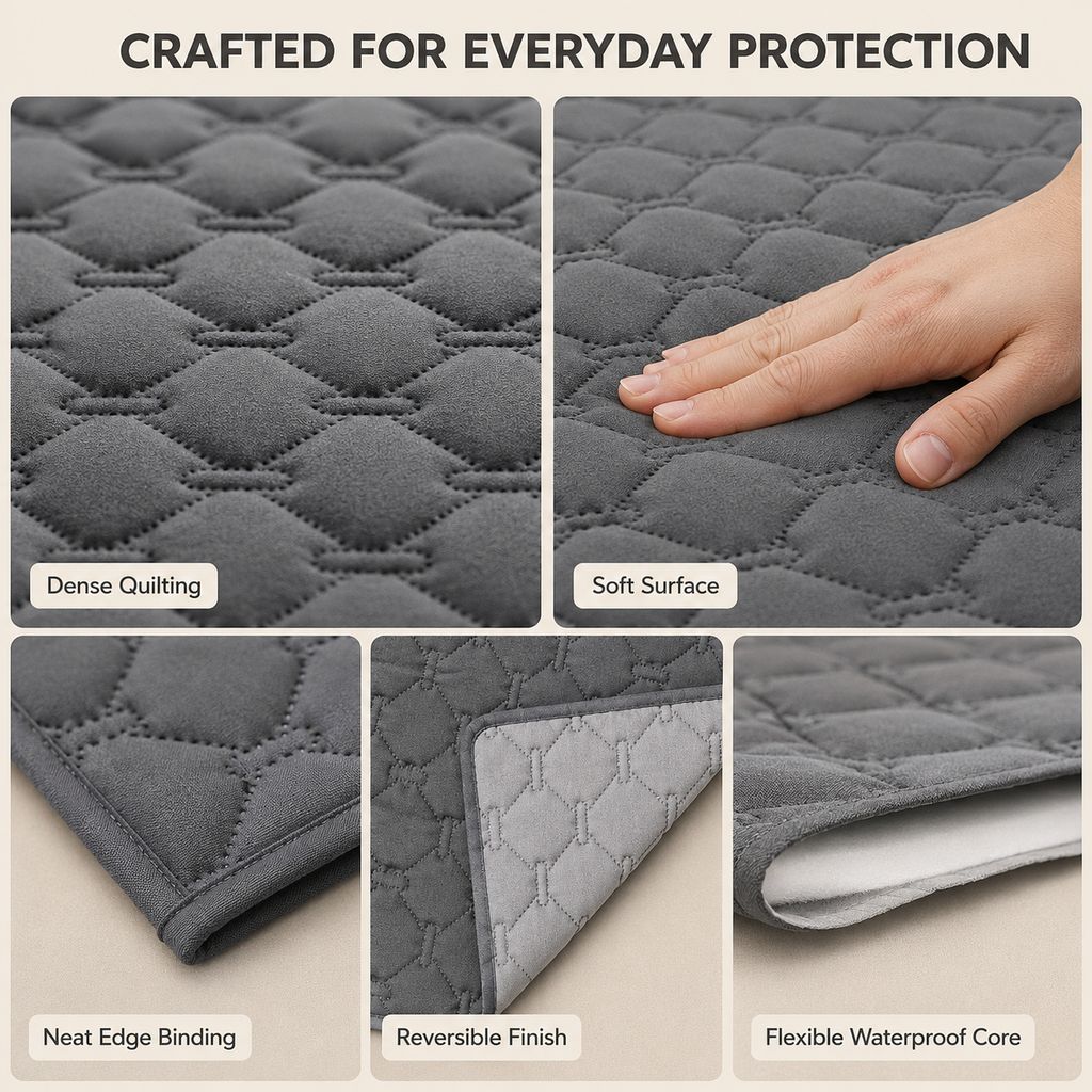 Quilted Waterproof Anti-Scratch Pet Sofa Protector