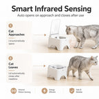 Rechargeable Infrared Auto-Opening Cat Bowl (Removable Bowl)
