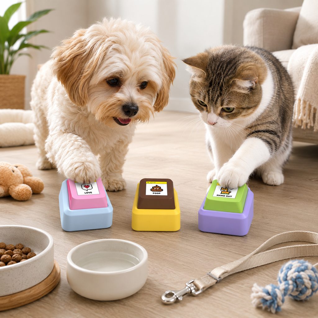 Recordable Anti-Slip Pet Communication Button