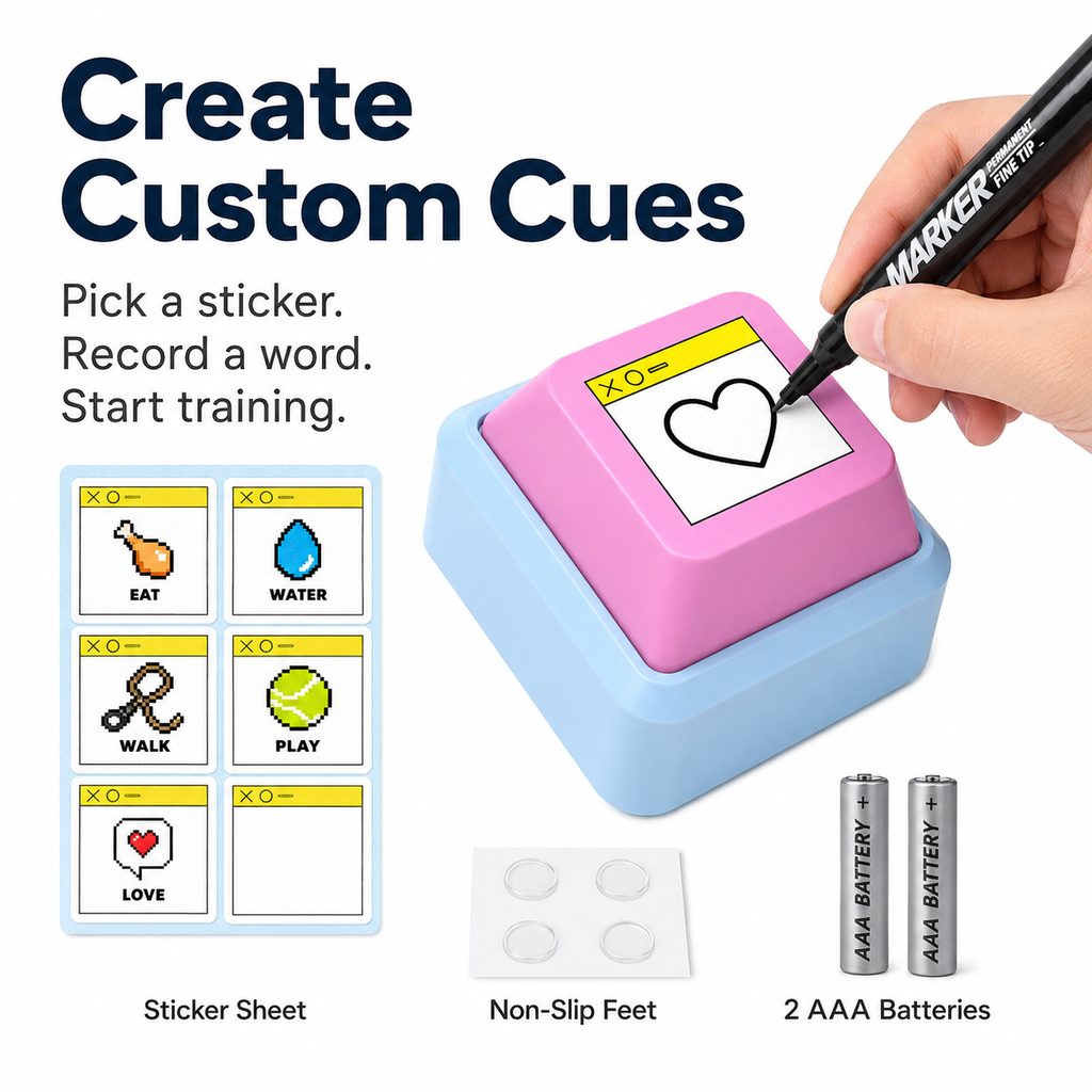 Recordable Anti-Slip Pet Communication Button