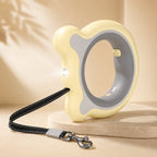 Reflective Nylon One-Touch Retractable Dog Leash (Optional LED)