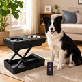 Remote-Controlled Height-Adjustable Dog Feeder (Stainless Steel Bowls)