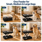 Remote-Controlled Height-Adjustable Dog Feeder (Stainless Steel Bowls)
