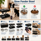 Remote-Controlled Height-Adjustable Dog Feeder (Stainless Steel Bowls)