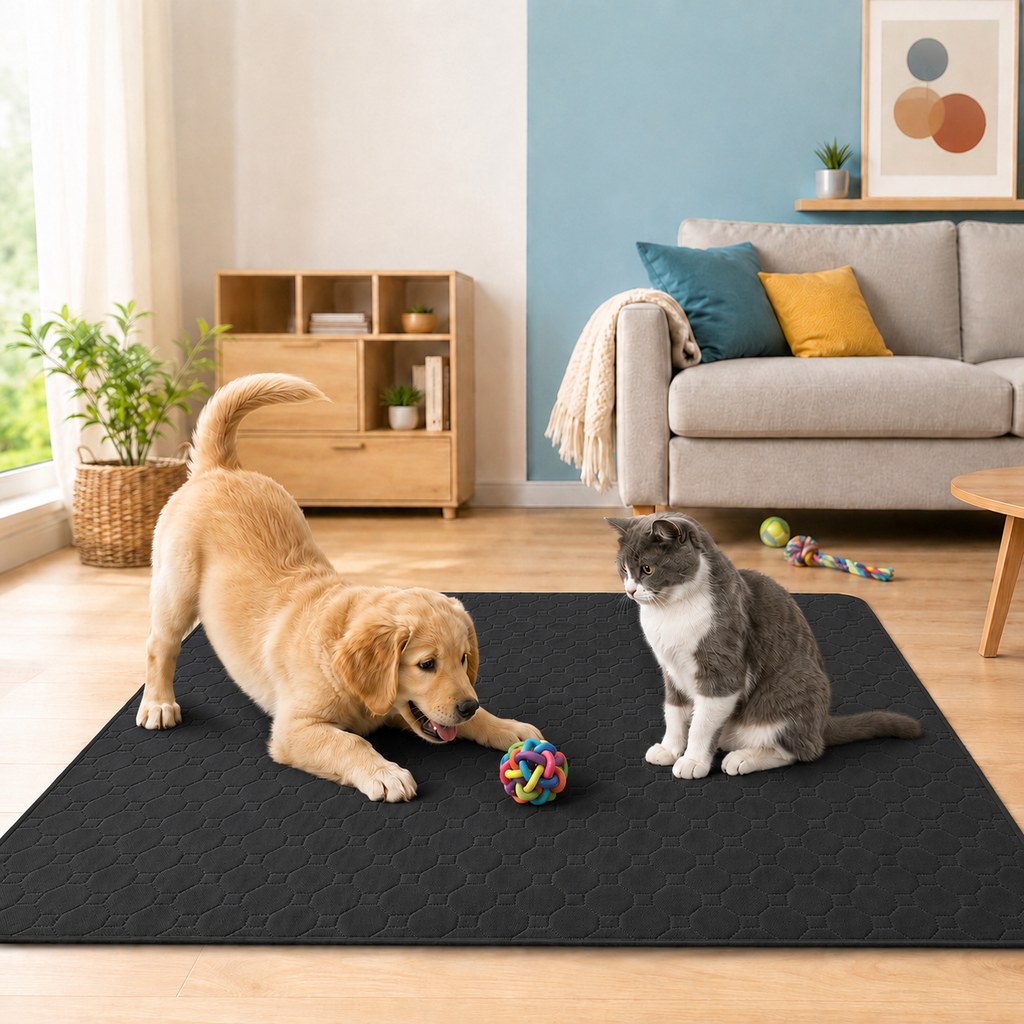 Reusable & Washable Absorbent Quilted Pet Pee Pad (Non-Slip Backing)