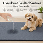 Reusable & Washable Absorbent Quilted Pet Pee Pad (Non-Slip Backing)