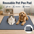 Reusable & Washable Absorbent Quilted Pet Pee Pad (Non-Slip Backing)
