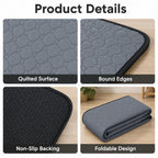 Reusable & Washable Absorbent Quilted Pet Pee Pad (Non-Slip Backing)