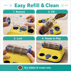 Rotating Slow-Feed Puzzle Feeder