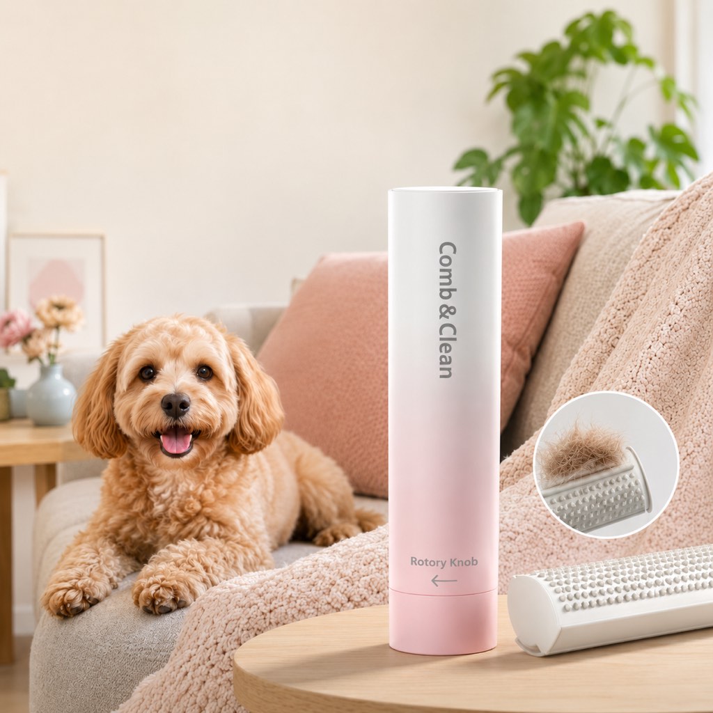 Self-Cleaning Stainless Steel Deshedding Brush (For Dogs & Cats)
